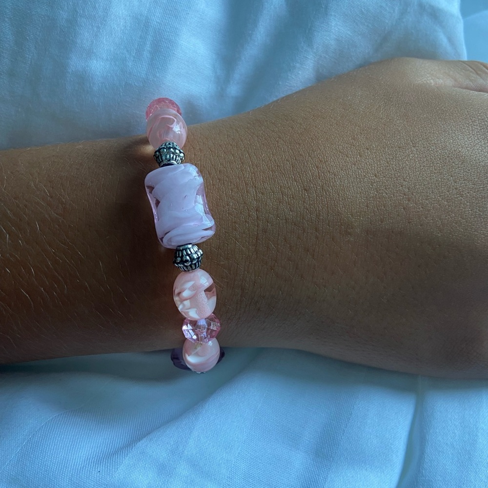 pink bracelet